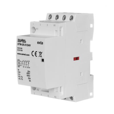 Stycznik modułowy instalacyjny 25A 3xNO+1xNC 24V AC/DC TYP: STM-25-31/24V ZAMEL (EXT10000293-WUN)